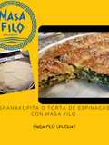 Spanakopita o torta de espinacas con masa filo