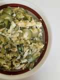 Green Zuchini with eggs *Vegetarian