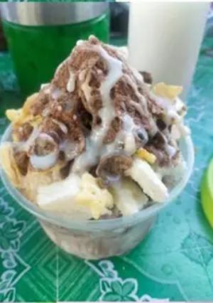 A picture of Cocoa Shaved Ice.