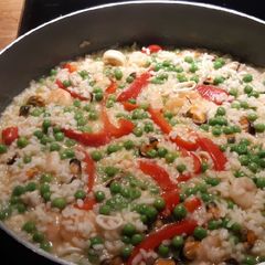 Easy seafood "paella" A picture of Easy seafood "paella".