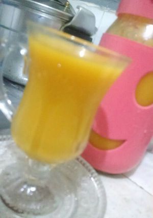 صورة لوصفة عصير الجزر بنكهة الخوخ