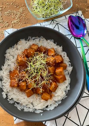 Une photo de ☆Tofu Magique Général Tao à l’Airfryer☆