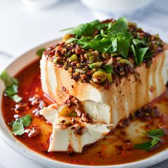 A picture of Cold Silken Tofu With Chilli Oil.
