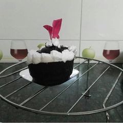 A picture of Chocolate Phirni with chocolate cup.