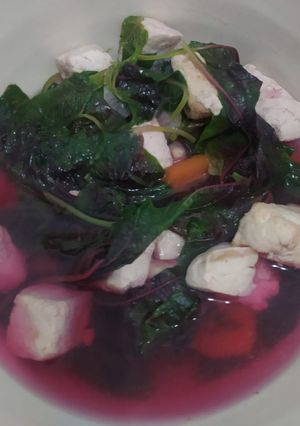 Foto resep 06. Sayur bening bayam, wortel, tahu 🥬 by Dapur bu Dinda