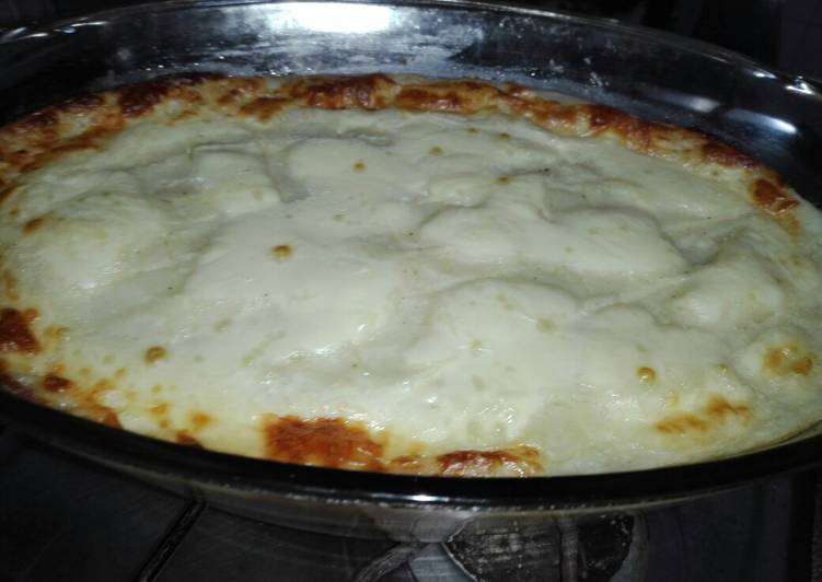 Pastel de papas gratinado al horno, casero!!