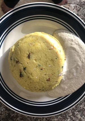 A picture of Barnyard Millet Pongal.