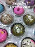 Menghias Brownies Donat dengan karakter lucu / Ide jualan