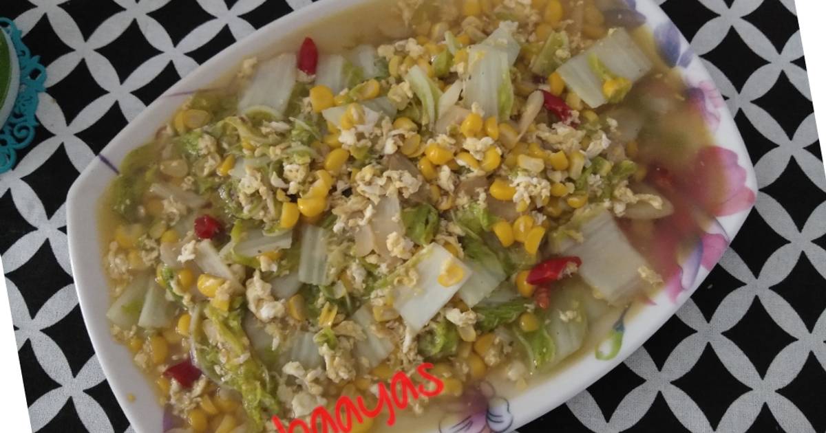 Resep Sayur Sawi Jagung Manis Oleh Mbaayas Cookpad