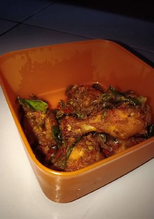 Foto resep Ayam sambel daun jeruk