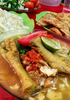 Foto resep Soto seger ayam ceker