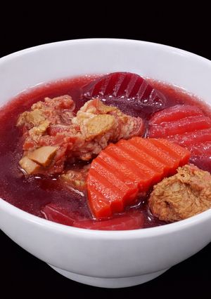 Hình của món SP.0377 - Canh Củ Dền, Khoai Tây, Cà Rốt.