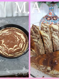 عکسی از دستور کیک زبرا