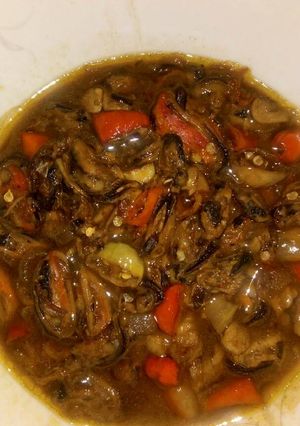 Foto resep Kerang kupas saus tiram