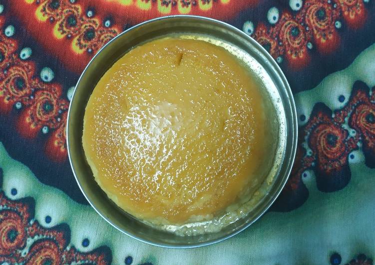 Rava caramel pudding