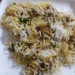 Hydrabadi veg panner biryani A picture of Hydrabadi veg panner biryani.