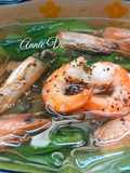 Canh cải thìa nấu tôm