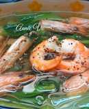 Canh cải thìa nấu tôm