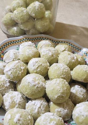 Foto resep Putri salju pandan eggless