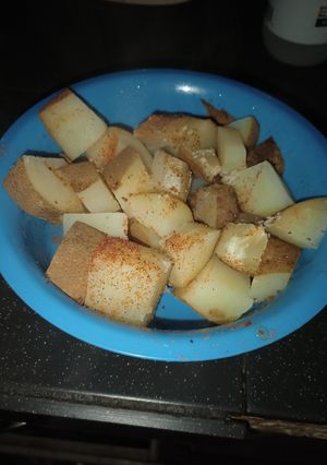 A picture of Boiled potatoes.