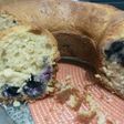 Budín de yogur y arándanos