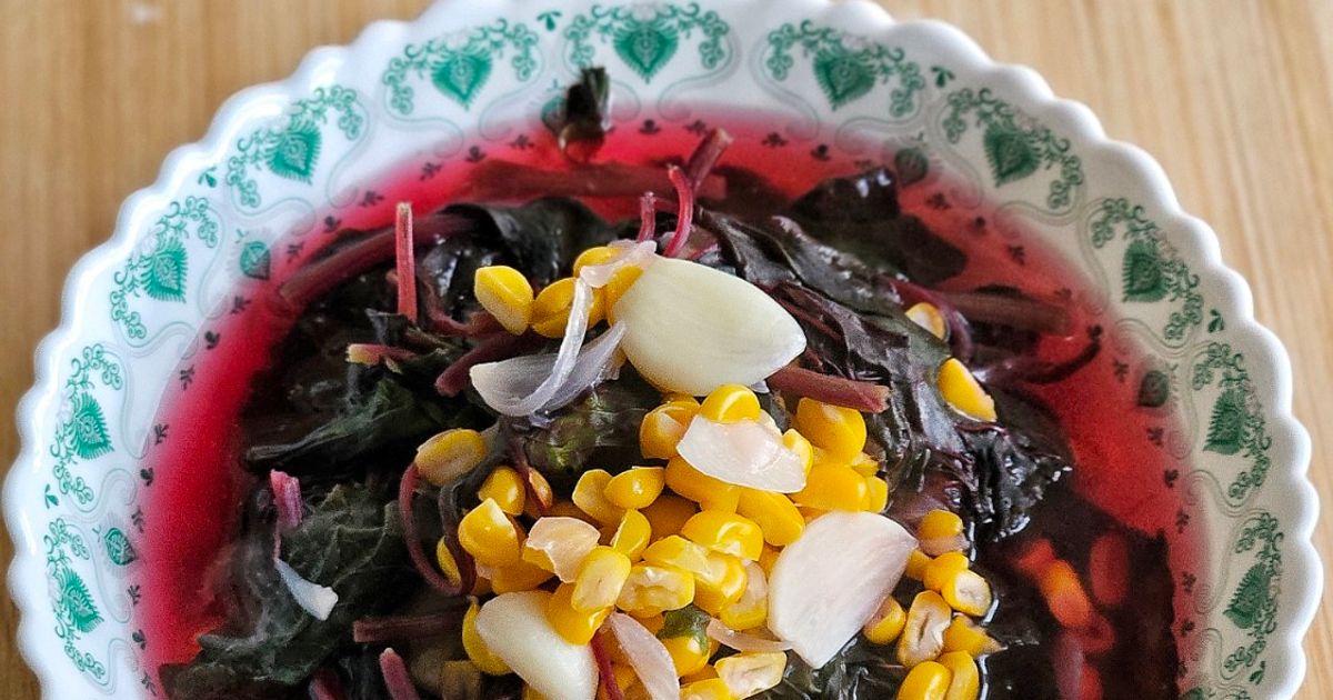 Sayur Bening Bayam Merah Jagung