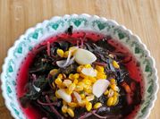 Gambar sayur bening bayam merah