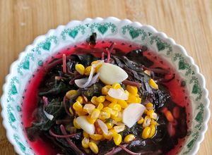 Foto resep Sayur Bening Bayam Merah Jagung