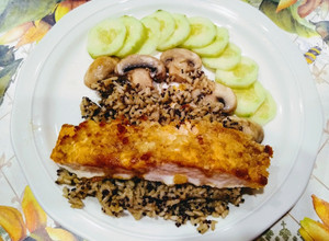 日式麵包粉烤鮭魚 的食譜成品照片