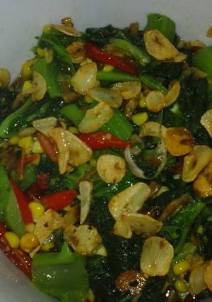 Foto resep Cah Sawi Pahit Ebi