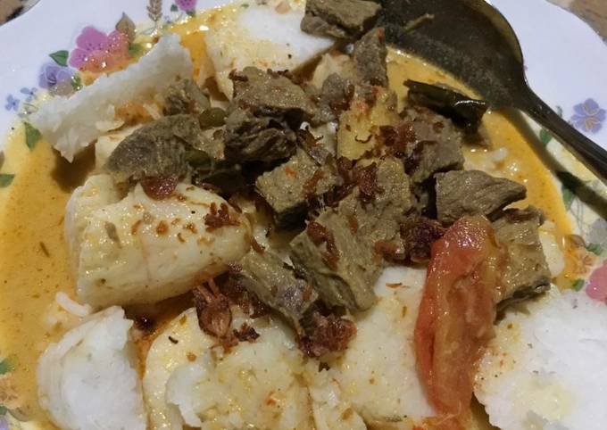 Anti Ribet, Memasak Lontong Kari Sapi Enak Dan Mudah