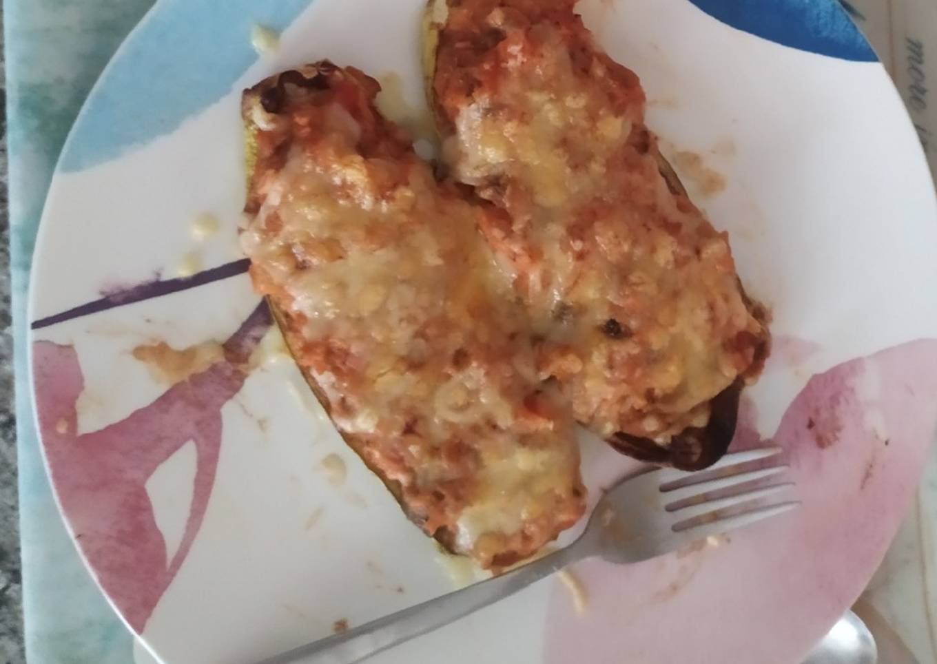 Berenjenas rellenas de pisto