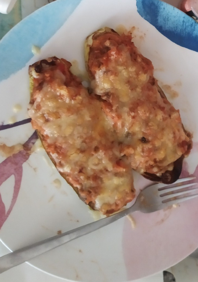 Una foto de Berenjenas rellenas de pisto