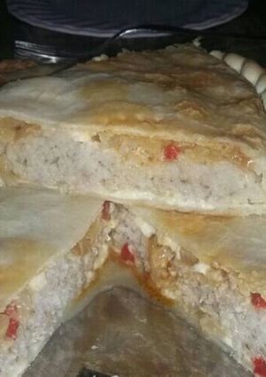 Una foto de Tarta especial de merluza