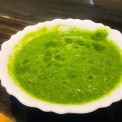 Coriander chutney A picture of Coriander chutney.