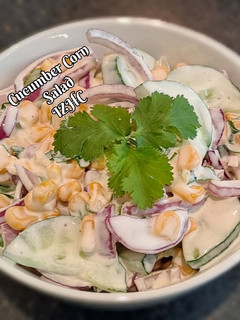 A picture of 🌽🥗🥒Cucumber Corn Salad🥒🥗🌽.