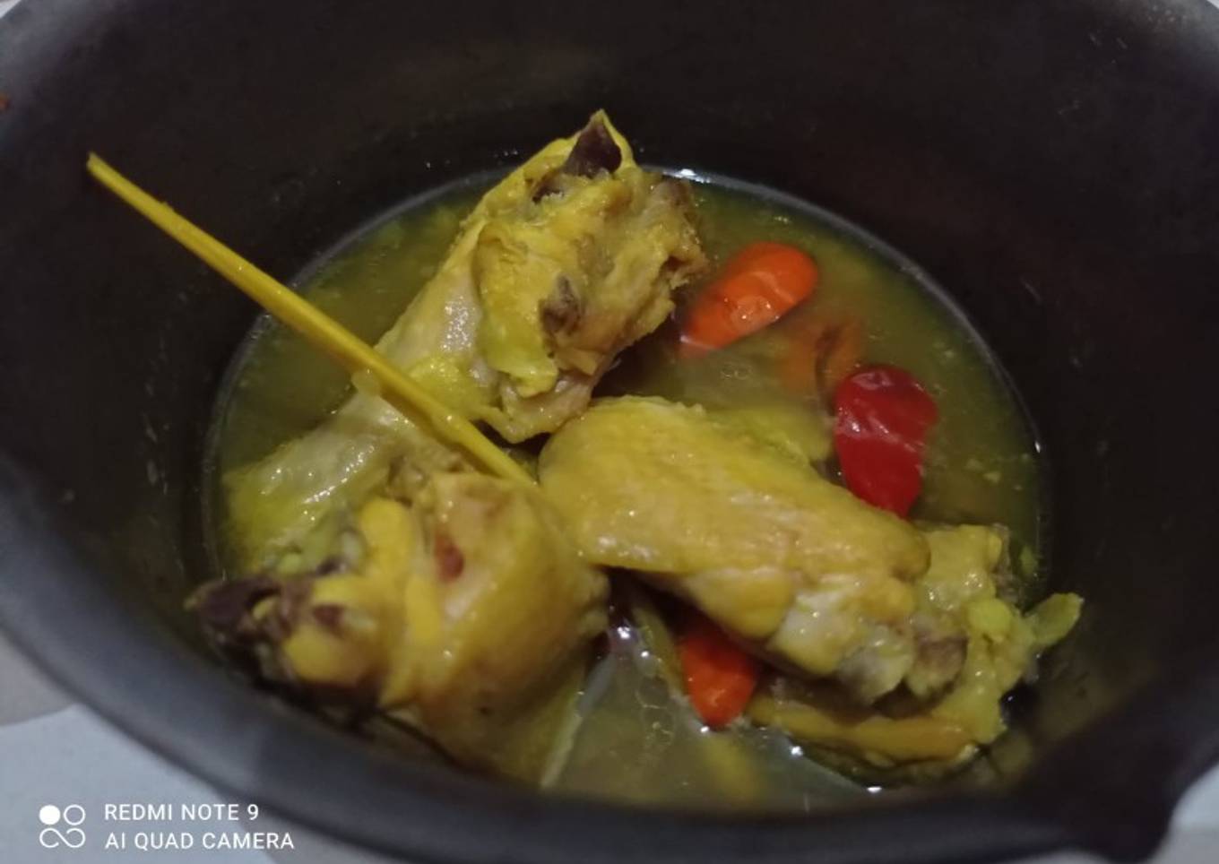 Ayam Pindang kuah kuning simpel