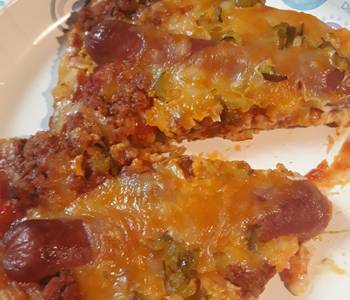 The New Way Serving Recipe ChiliCheeseDog Pizza Delicious Perfect