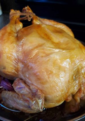 A picture of Thanksgiving Roasted Capon.