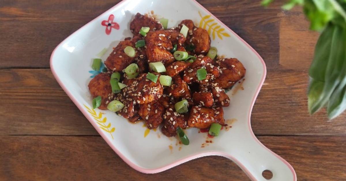 Resep Korean Sticky Chicken oleh Dapur B'wish - Cookpad