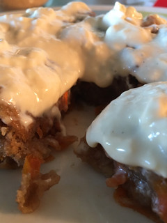 A picture of Low fat carrot mug cake with vegan options.