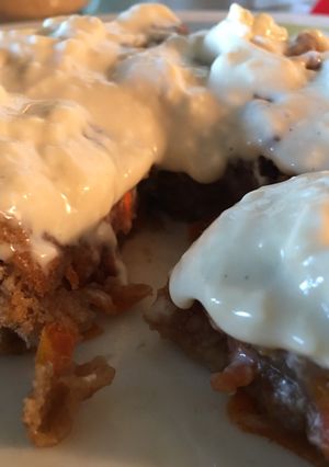 A picture of Low fat carrot mug cake with vegan options.