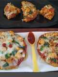 Paneer Naan Pizza