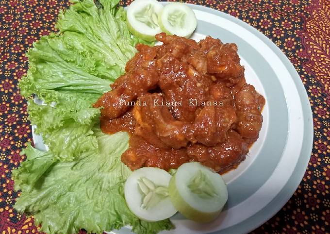 Ayam masak bumbu kacang