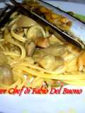 Linguine con Cannolicchi, Cuore di Carciofi e Zafferano