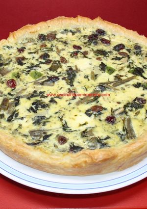 Una foto de Quiche con base de hojaldre