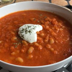A picture of Caramelized Tomato Soup.