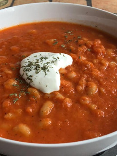 A picture of Caramelized Tomato Soup.