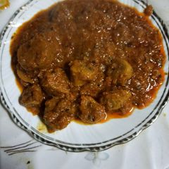 A picture of Gatte Ki Sabzi.