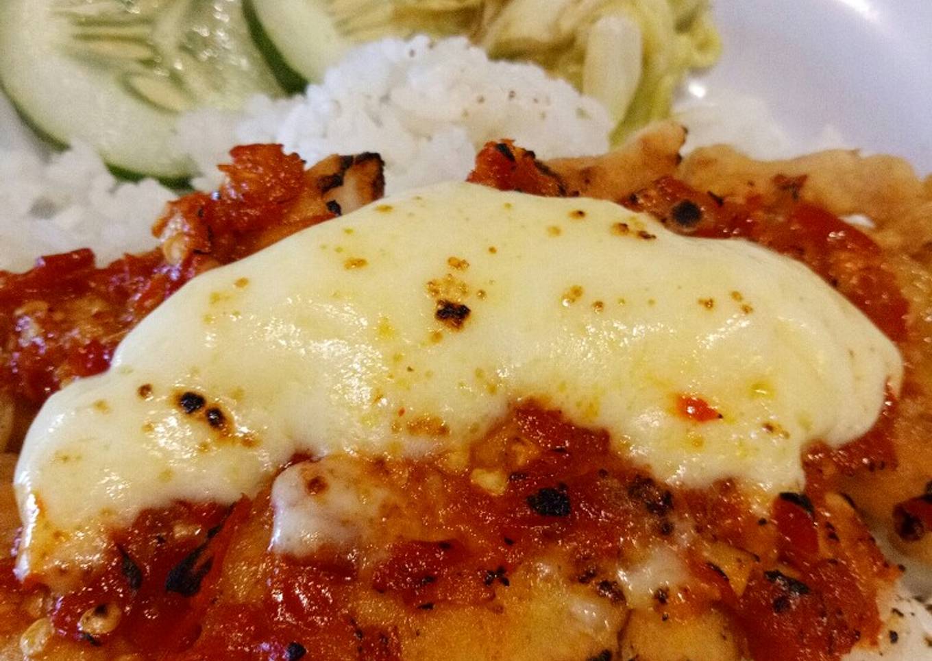 Ayam geprek special mozarella